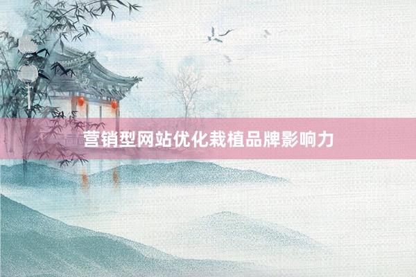 营销型网站优化栽植品牌影响力